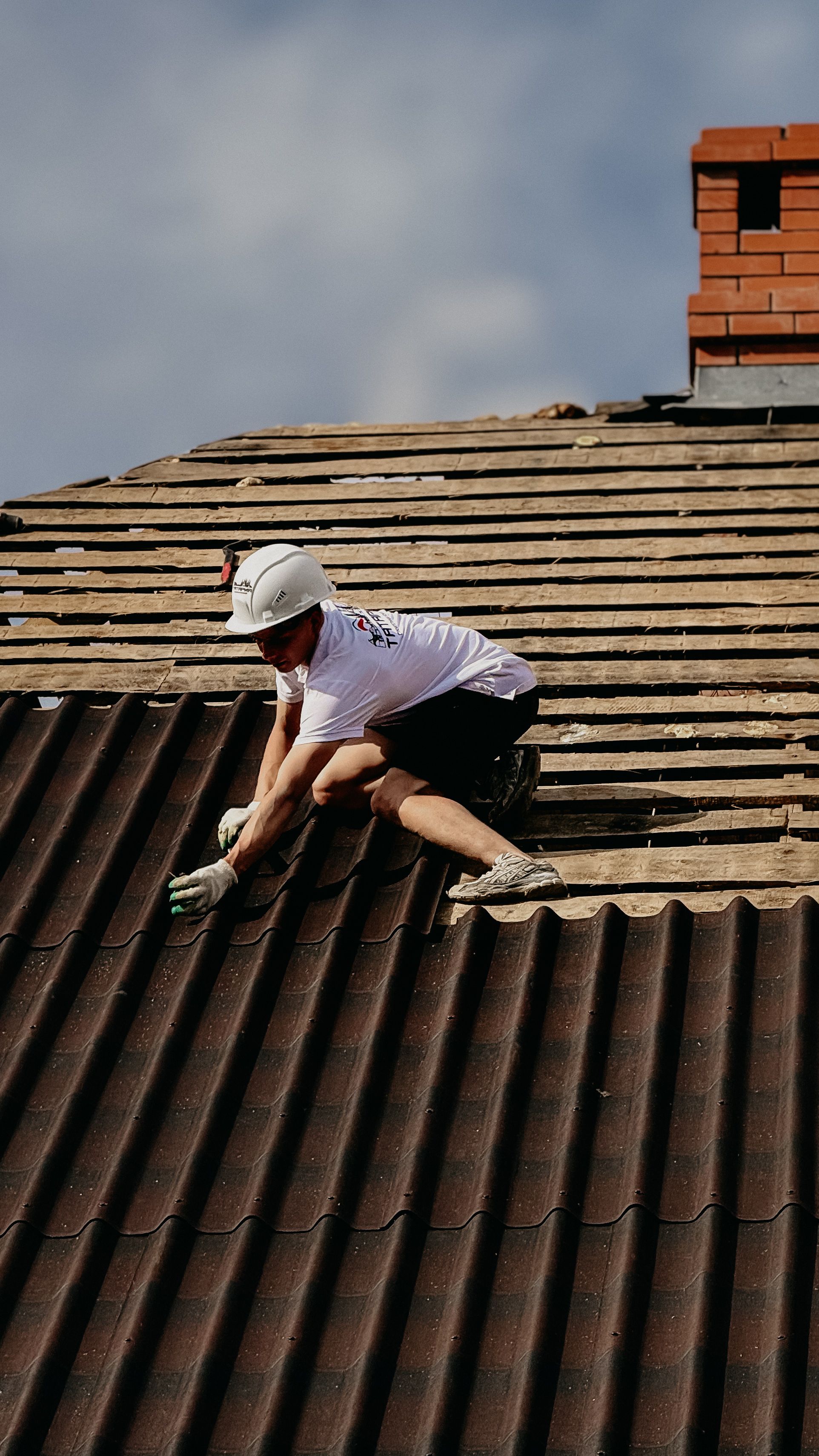 Completed roofing project